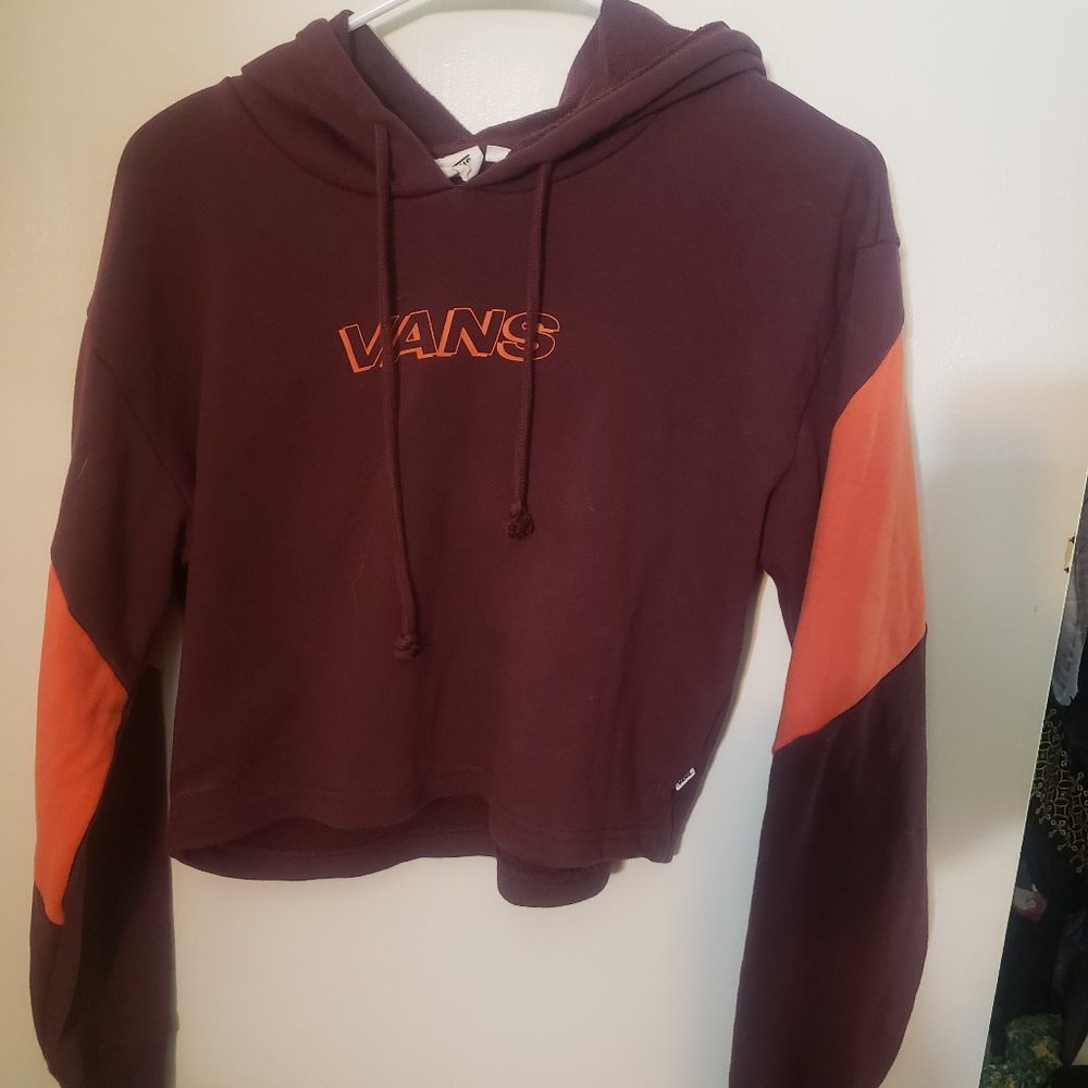 Vans Crop Top Purple and Orange hoodie